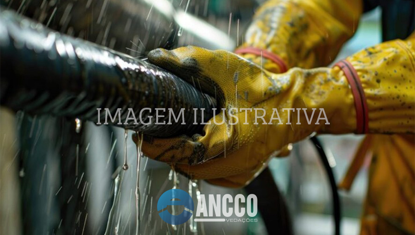 Sistema industrial com vedação e prevenção de vazamentos